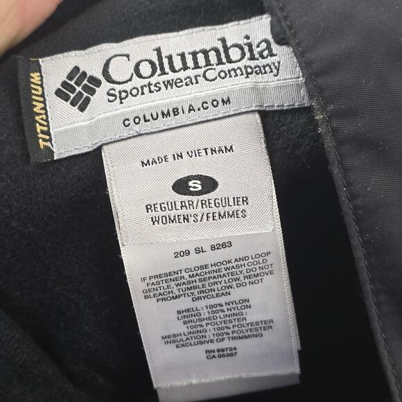 Columbia Titanium Pants Womens Small Black Omni-Tech Insulated Ski Snow Winter - Picture 5 of 16